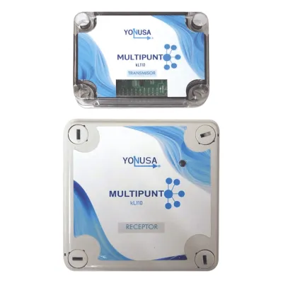 KIT Transmisor / Receptor Inalámbrico para KLT110 / 1 KM Linea de Vista / Multi-Punto Soporta 10 Equipos