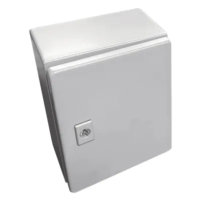 Gabinete de Acero / Nema 4 -IP 66 de 20 x 25 x 15 cm / Platina y certificado UL.