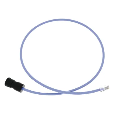Cable de Conexión en Campo Jack a Plug RJ45, Categoría 6A, CMP (Plenum), 1 Metro (3.28 Pies), Color Azul