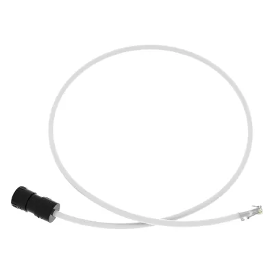Cable de Conexión en Campo Jack a Plug RJ45, Categoría 6A, CMP (Plenum), 1 Metro (3.28 Pies), Color Blanco