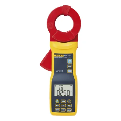 Medidor de Resistencia a Tierra y Corriente de Fuga de Gancho (Terrómetro), Conexión Fluke Connect. CAT III y CAT IV, Tensión Máxima a Tierra 1000V. Excede a modelos Megger
