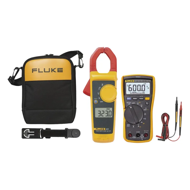 Juego de Multímetro FLUKE-117 y Amperímetro de Gancho Fluke-323