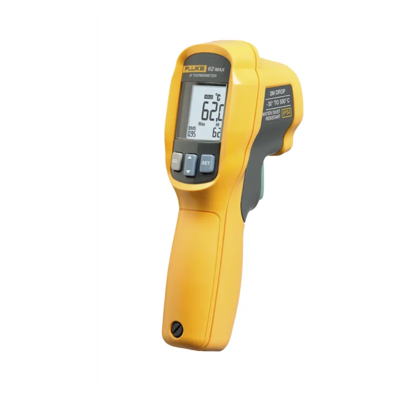 Termómetro IR Para Medición de Temperatura de -30ºC a 500ºC, Con Precisión +-1.0%, y Clasificación IP54 de Resistencia al Agua y Polvo