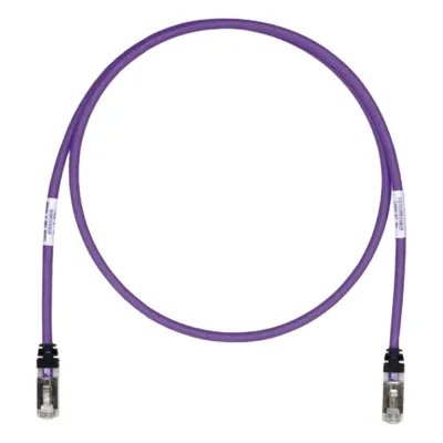 Patch Cord Cat6A, Blindado S/FTP, CM/LS0H, 3.05 Metros (10 Pies), Color Violeta