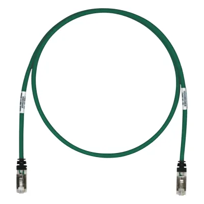Patch Cord Cat6A, Blindado S/FTP, CM/LS0H, 5.18 Metros (17 Pies), Color Verde