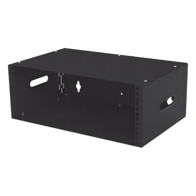 Gabinete para Montaje en Pared liviano, 4 Unidades de rack, Profundidad máxima de trabajo 250 mm, Se envía el Gabinete Armado.