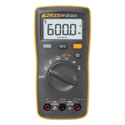 Multímetro Digital de Tamaño Compacto, Para Medición de Corriente y Tensión, Uso con Voltaje Máximo de 600 V, Pantalla LED Retroiluminada