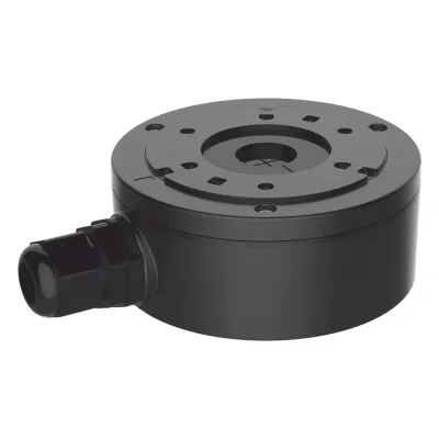 Caja de Conexión de Metal Color Negro / Exterior IP66 / Compatible con DS-2CD1043G2-LIUF/BLACK & DS-2CD2043G2-I(U)(BLACK)