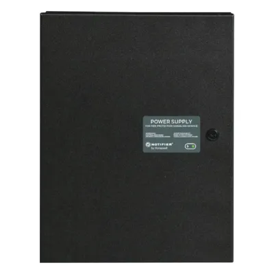 Fuente de alimentación remota y cargador de batería / 10 amperes / 24 Vcc / 7 circuitos de salida NAC o auxiliar / gabinete metálico con cerradura / serie PS de NOTIFIER
