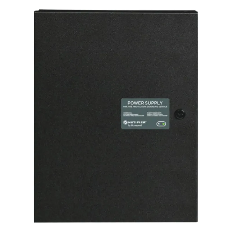 Fuente de alimentación remota y cargador de batería / 10 amperes / 24 Vcc / 7 circuitos de salida NAC o auxiliar / gabinete metálico con cerradura / serie PS de NOTIFIER
