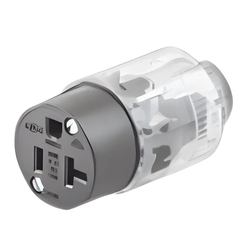Conector Iluminado 20 A 125 V CA 2 Polos 3 Hilos (Nema 5-20R).