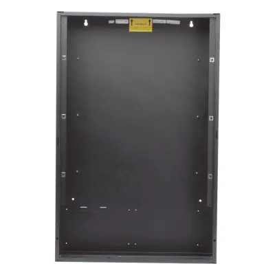 Caja posterior de 3 niveles para gabinete de panel contra incendio NOTIFIER, acero calibre 16, color negro
