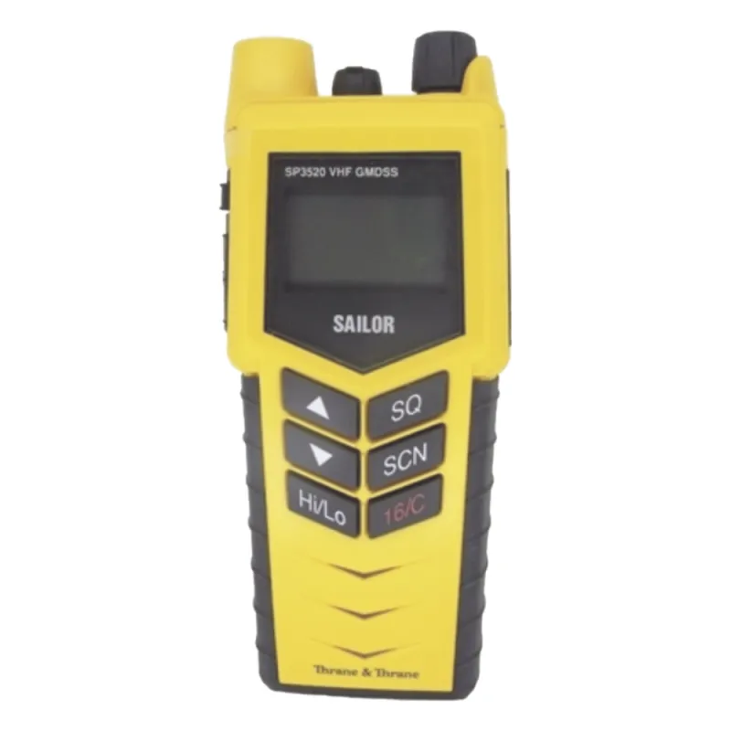 Radio VHF Portátil / GMDSS / IP67 Waterproof / Batería Dual / Conectividad Externa / Display con Retroiluminación Roja