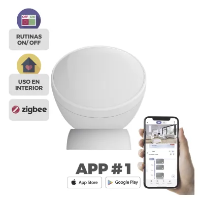 Sensor de Movimiento PIR Inteligente / Inalámbrico / Compatible con HUB CS-A3 / Cuenta con Inmunidad para Mascotas / Protocolo Zigbee