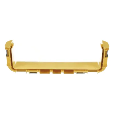 Union Recta "Cople", Para Canaleta FiberRunner™ 12X4, Color Amarillo