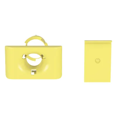 Accesorio de Salida a Tubo De 1.5 in (38 mm), Para Canaletas FiberRunner 4X4, 6X4, o 12X4, Color Amarillo