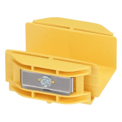 Union Recta "Cople", Para Canaleta FiberRunner™ 2X2, Color Amarillo