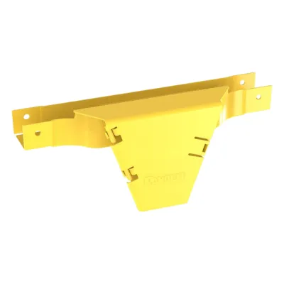 Accesorio en T con Conexión Horizontal y Bajada Vertical a 90º, Para Canaletas FiberRunner™ 2x2, Color Amarillo