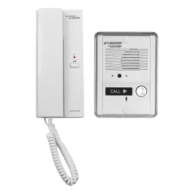 Kit de audio portero con un auricular (expandible hasta 3 auriculares)