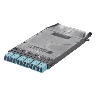 Cassette HD Flex? Con 6 Puertos LC Duplex (12 Fibras), Para Fibra Multimodo OM3, Color Azul