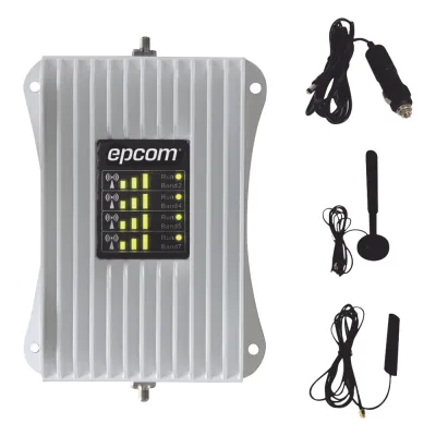 KIT Amplificador de Señal Celular Para Vehículo/ Soporta y Mejora la Señal Celular 5G, 4G LTE/ Múltiples Operadores, usuarios y dispositivos/ Ideal para Vehículo tipo Camioneta, Pick up o Sedán.