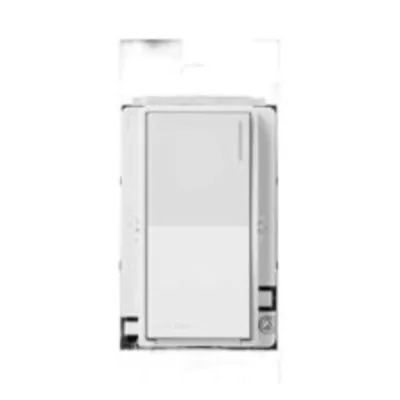 Apagador electrónico Sunnata de encendido y apagado, 8 A en iluminación y motores de 1/4 HP a 120 V, requiere neutro, color blanco brillante, para sistema RadioRA 3