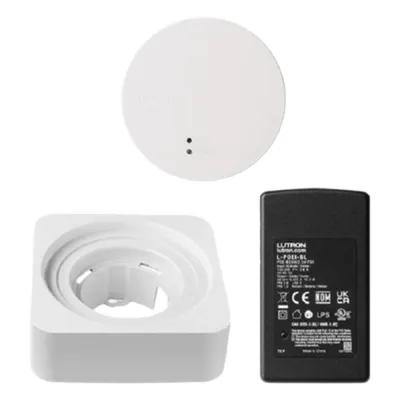 Kit de procesador para sistema de iluminación RadioRA 3, alimentación PoE, hasta 100 dispositivos Clear Connect Tipo X y 95 Tipo A, incluye inyector PoE y cables Ethernet