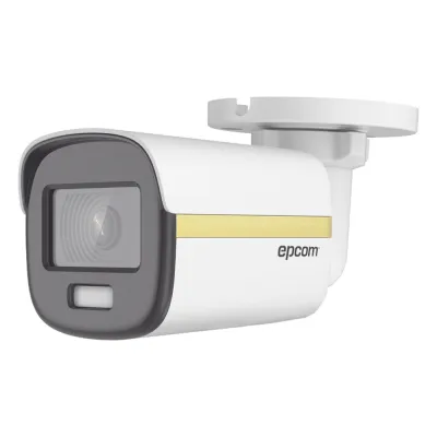 Bala TURBOHD 4K / Imagen a color 24/7 / Lente 2.8 mm / METAL / Luz Blanca 20 mts / Exterior IP67 / WDR 130 dB