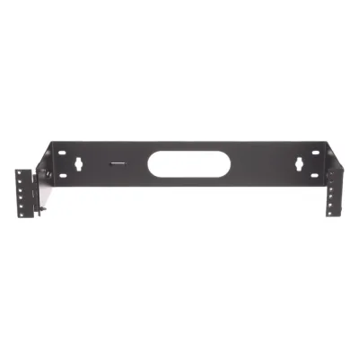 Rack Abierto de Instalación en Pared con Bisagras, Profundidad de 159 mm, 19 in de Ancho, 2 UR, Color Negro