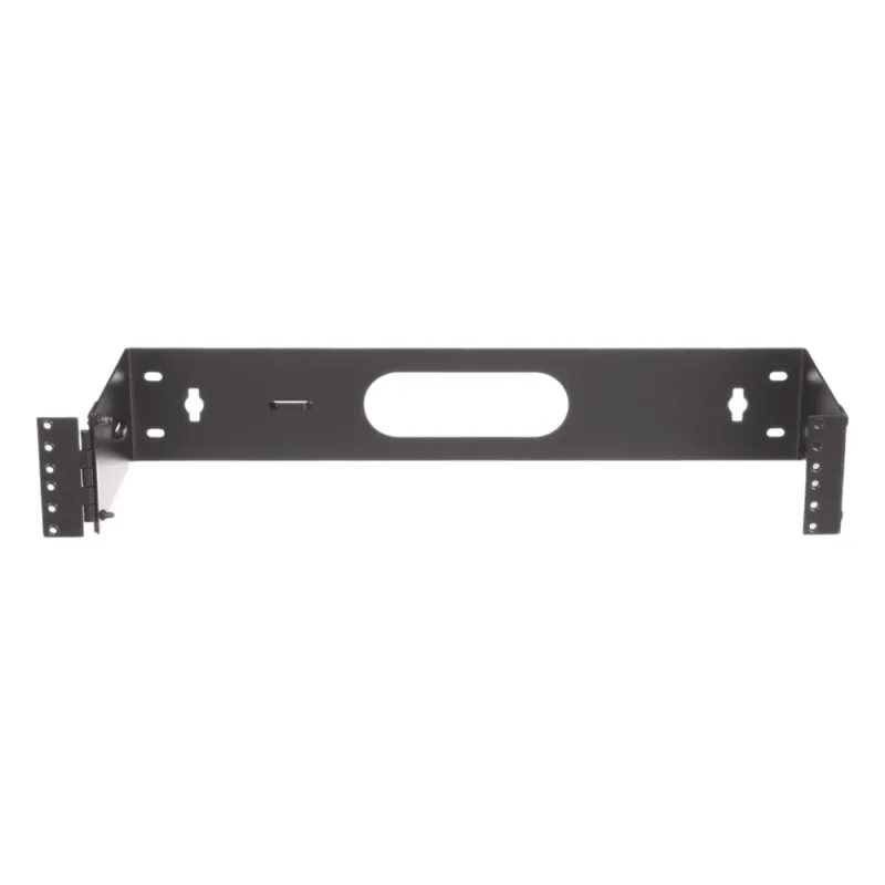 Rack Abierto de Instalación en Pared con Bisagras, Profundidad de 159 mm, 19 in de Ancho, 2 UR, Color Negro