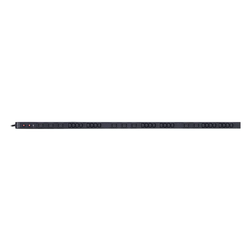 PDU Básico para Distribución de Energía, Entrada 200-230 Vca NEMA L6-30P, Con 24 Tomas C13 y 8 C19, de Instalación Vertical, 30 Amp, 220 Vca