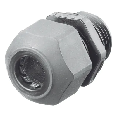 Conector de Cable, Estilo Europeo, para Conductores de 0.17" a 0.45", para Conduit 1/2", Color Gris.