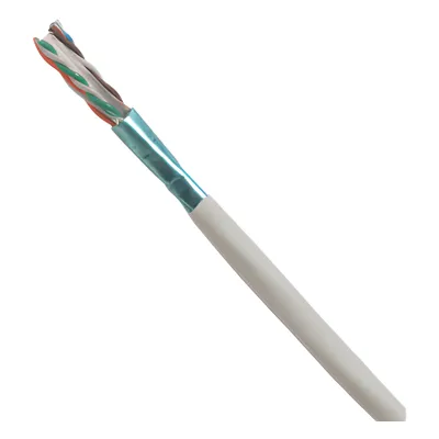 Bobina de Cable UTP de 4 Pares, Cat6A, 23 AWG, CMP (Plenum), Color Blanco, 305m