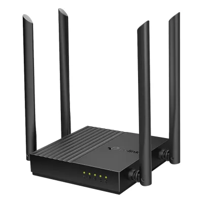 Router Inalámbrico AC 1200 / Doble Banda MU-MIMO / 1 puerto WAN 10/100/1000 Mbps / 4 puertos LAN 10/100/1000 Mbps / Compatible con EasyMesh / Administración Web o App Tether
