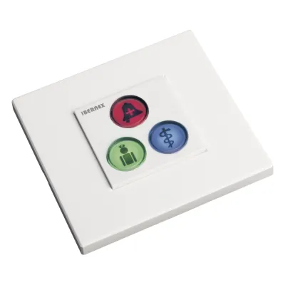Modulo de 3 Botones iluminados para habitación de Hospital / Alarma / Cancelar y Código Azul / BUS RS485 / Compatible con NX0019/B, NX1021 Y NX0015