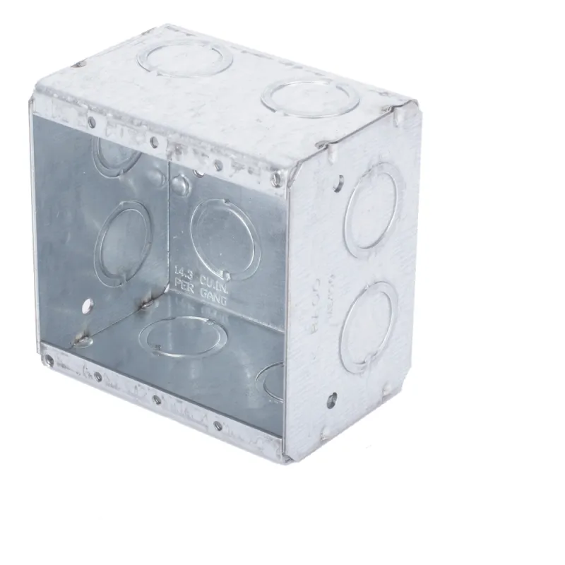 Caja Multigang de 2 Gangs/ Profundidad de 2-1/2 Pulgadas (6.35 cm)/ 12 Entradas de 1/2 - 3/4 Pulgadas (1.27 - 1.91 cm)