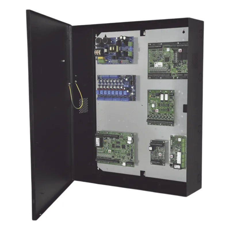 Gabinete Trove2 con Backplane TM2 Extraíble / Para Controladores de Acceso Mercury / Hasta 4 Baterías 12VDC/7AH / Acero 16 AWG / Cerradura y Tamper Incluidos / UL294