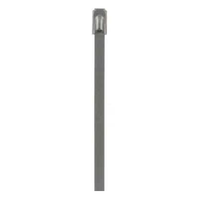 Cincho PanSteel de Acero Inoxidable Tipo 304, 201mm largo x 4.6mm ancho, Color Metálico, Paquete de 100pz