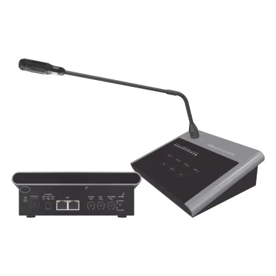Microfono Remoto de 4 Zonas Para Sistema de Voceo | Compatible Con Amplificadores SF4240UC y SF2240UC