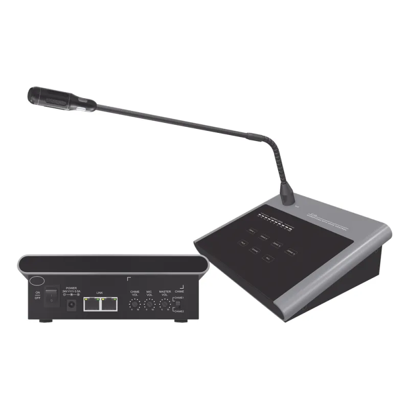 Microfono Remoto de 4 Zonas Para Sistema de Voceo | Compatible Con Amplificadores SF4240UC y SF2240UC