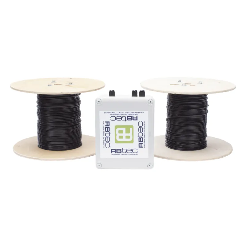 MICALERT Cable Sensor para Paredes, barandales, rejas rigidas / 2 zonas de 152 metros / 304 Metros de protección total/Tarjeta LPU400/Calibración via software
