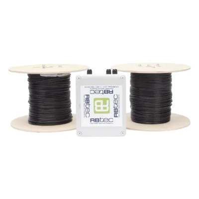 MICALERT Cable Sensor para Paredes, Rejas Rigidas o barandales / 2 zonas de 305 metros / 610 Metros de Protección Total/Tarjeta LPU400/Calibración via software