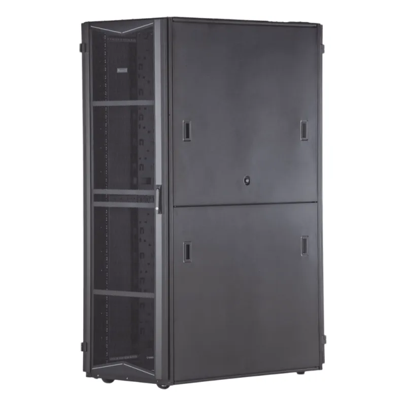 Gabinete FlexFusion para Centros de Datos, 42 UR, 600 mm de Ancho, 1070 mm de Profundidad, Fabricado en Acero, Color Negro