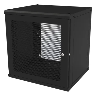 Gabinete de Pared Fijo, Puerta Perforada, Rack 19in, de 12 Unidades de Rack