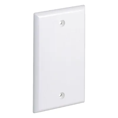 Placa de Pared Ciega Universal, Material ABS, Color Blanco