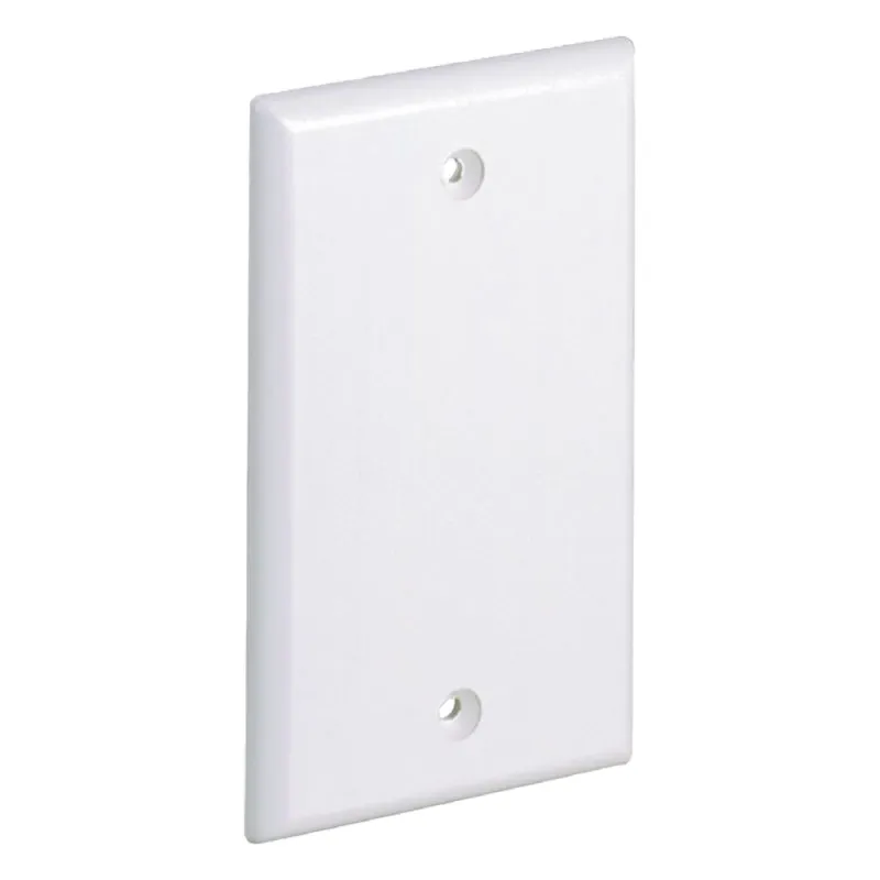 Placa de Pared Ciega Universal, Material ABS, Color Blanco