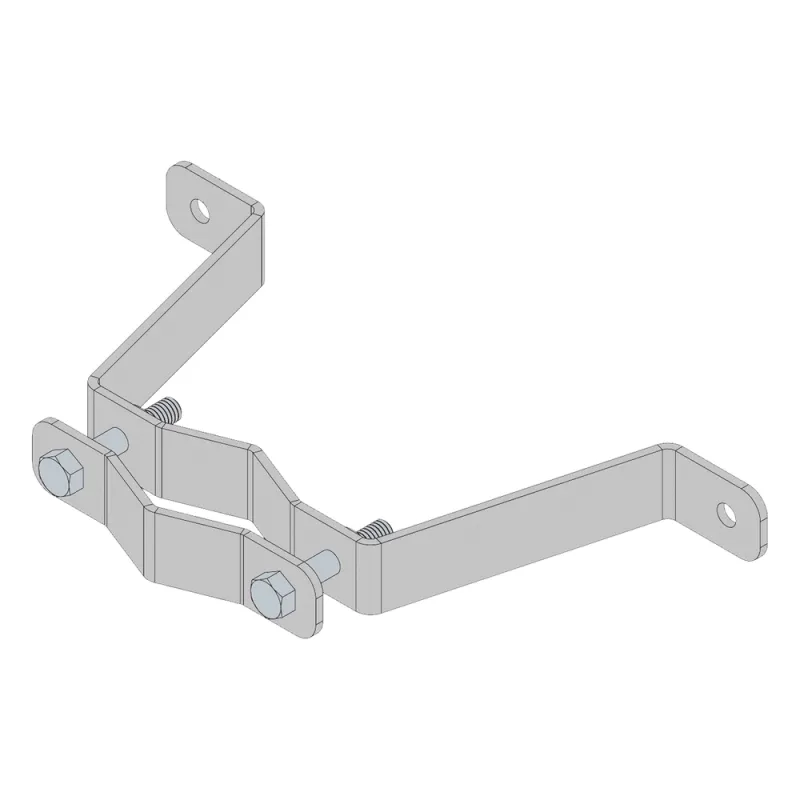 Herraje de Pared Liviano (1 pza) para Sujeción de Mástil 1" a 1-3/4".