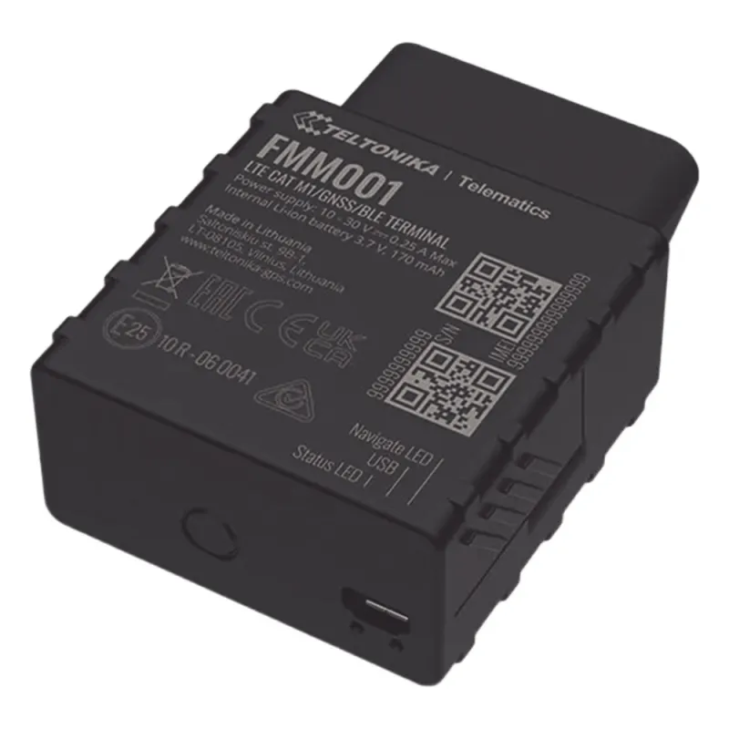 Eficiente rastreador vehicular 4G LTE CAT M1 OBD II