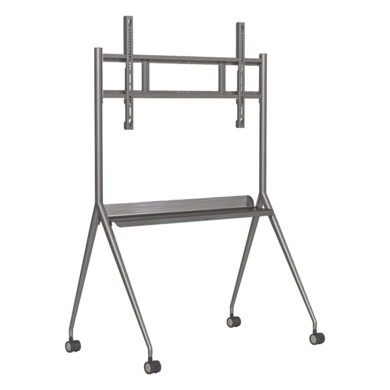 Montaje de Piso Móvil para Pantallas de 55" hasta 75" / Compatible con VESA / Incluye Soporte para la Pantalla