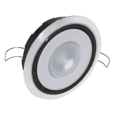 Posicionable luz led marina Mirage, emite luz color blanco cálido de 480 lúmenes, para uso interior y exterior con grado de protección IP67.